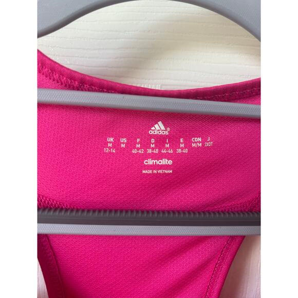 Pink Adidas Racerback Tank Top - Medium - Picture 2 of 4